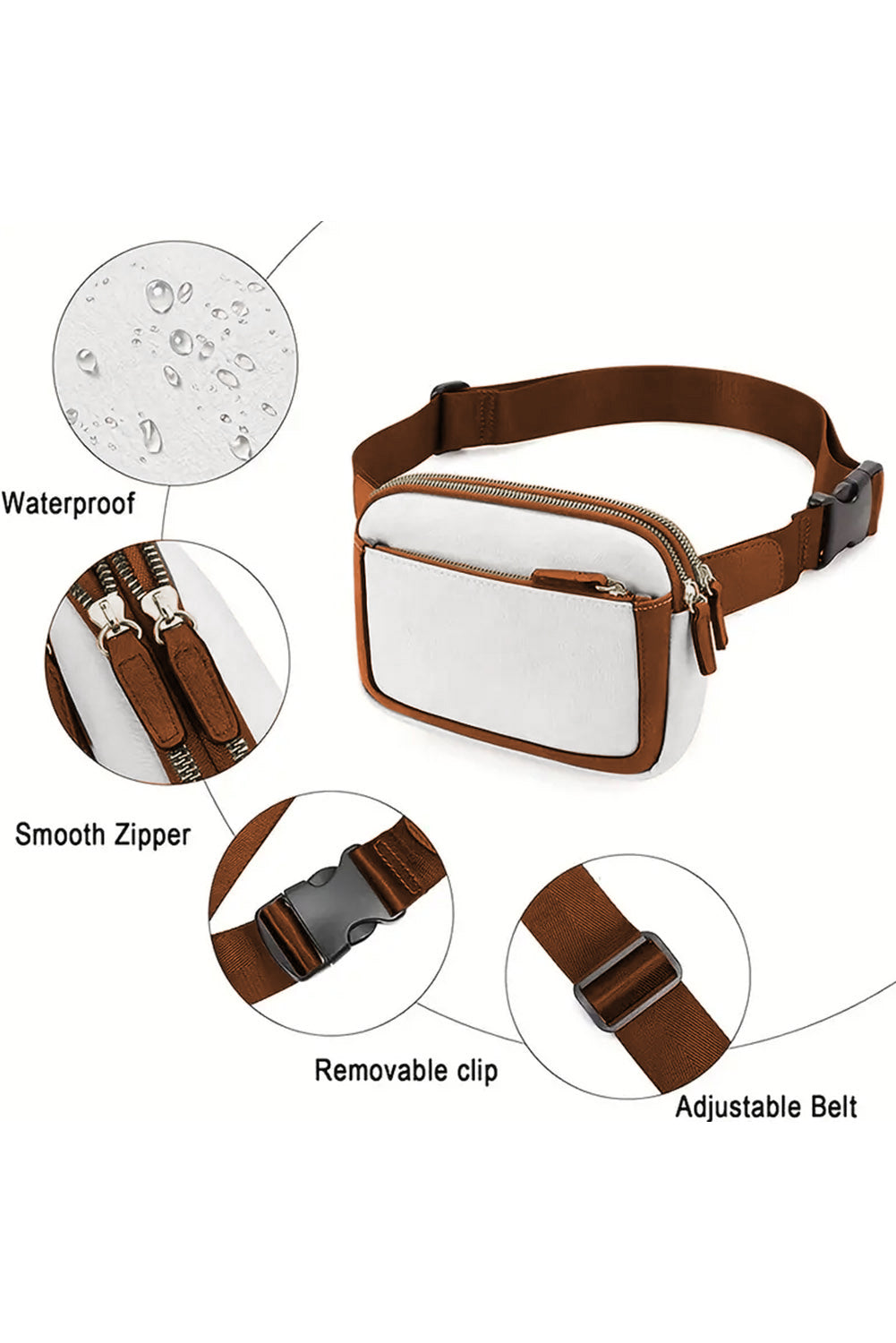 Black Adjustable Strap Mini PU Leather Crossbody Bag
